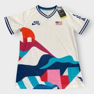 Nike SB x Parra USA Federation Olympic Kit Crew Youth Jersey Kids size Large New